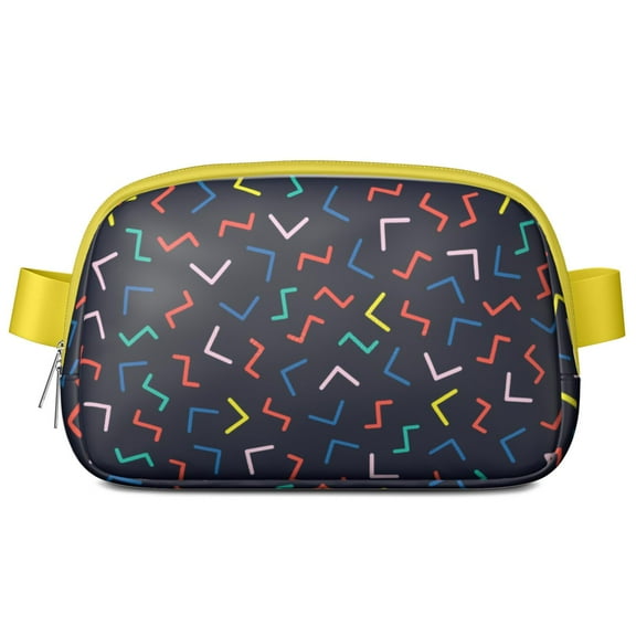 Colorful Abstract Fanny Pack – Artistic Belt Bag with Rainbow Gradient & Modern Chic Design