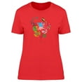 thumbnail image 1 of Colorful Abstract Flamingo T-Shirt Women -Image by Shutterstock, Female XX-Large, 1 of 2