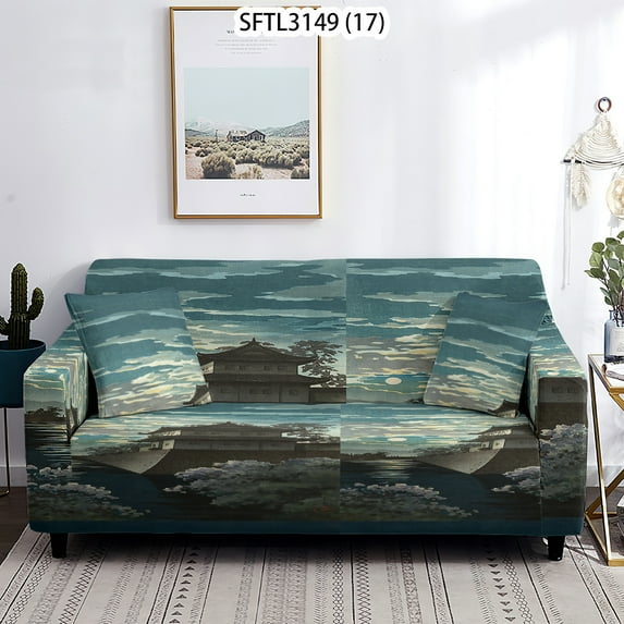 Colorful Abstract Ink Adjustable Sofa Cover Stripes Plaids And Covers Retro Sofa Covers Set Extensible Sofa Cover