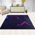 thumbnail image 1 of Colorful Abstract Lines 80''x58'' Extra Large Plush Memory Foam Rug, Soft, Absorbent, Non Slip, 1 of 7