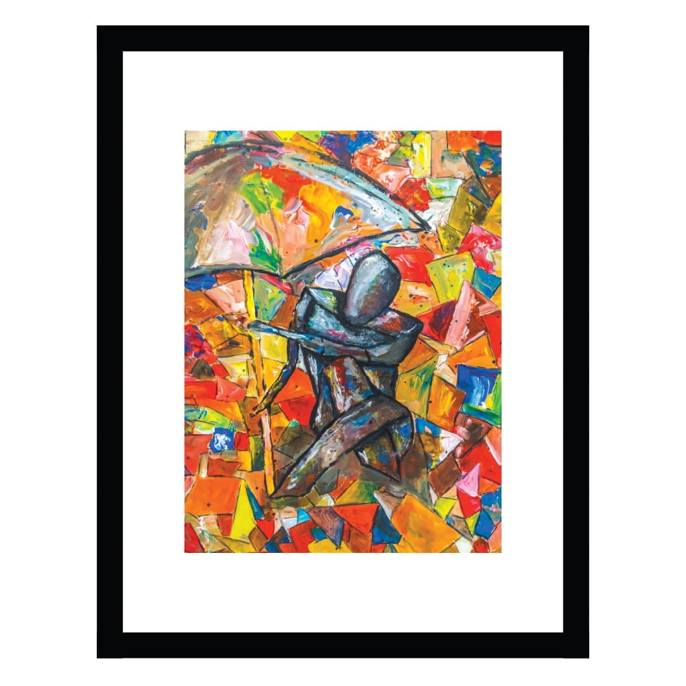 Colorful Abstract Man - Framed Print