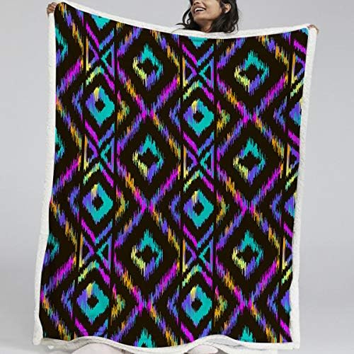 Colorful Abstract Paint Splatter Blankets Artistic Throw Blanket Chic