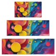 thumbnail image 1 of Colorful Abstract Pattern Kitchen Rugs Sets Of 3,Kitchen Runner Rugs Non Skid Washable,Decorative Kitchen Floor Mats for Kitchen,Sink,Laundry,17"x30"+ 17"x47" + 17"x59", 1 of 6