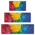 thumbnail image 1 of Colorful Abstract Pattern Kitchen Rugs Sets Of 3,Kitchen Runner Rugs Non Skid Washable,Decorative Kitchen Floor Mats for Kitchen,Sink,Laundry,17"x30"+ 17"x47" + 17"x59", 1 of 6