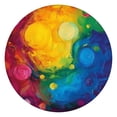 thumbnail image 1 of Colorful Abstract Pattern Round Fitted Tablecloth with Elastic Edge,Dining Table Cover Waterproof,Outdoor Round Tablecloth for Camping,Dining,Indoor and Outdoor, 1 of 7
