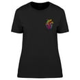 thumbnail image 1 of Colorful Abstract Pocket Heart T-Shirt Women -Image by Shutterstock, Female Small, 1 of 2