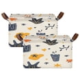 thumbnail image 1 of Colorful Abstract Shapes 16.9x11.4x10in Foldable Open Home Storage Bins Durable Water Resistant Shelf Baskets, 1 of 8