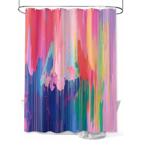 Colorful Abstract Shower Curtain Set ,Waterproof Fabric Shower Curtains Multicolor Fantasy Shower Curtains for Bathroom,Bathroom Decor 36"x72"