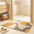 thumbnail image 1 of Colorful Abstract Textured Bath Rug,Soft Non-Slip Plush Mat,Quick Absorbent Machine Washable Floor Rug for Bathroom,Household,Indoor Decor, 1 of 6