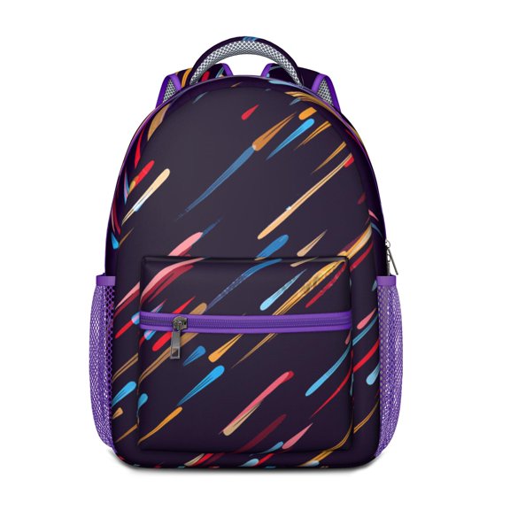 Colorful Abstract Waterproof Daypack - Fashionable & Functional for Teens & Commuters