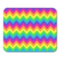 thumbnail image 1 of Colorful Abstract Zig Zag Lines in Bright Colors Blue Mousepad Mouse Pad Mouse Mat 9x10 inch, 1 of 3