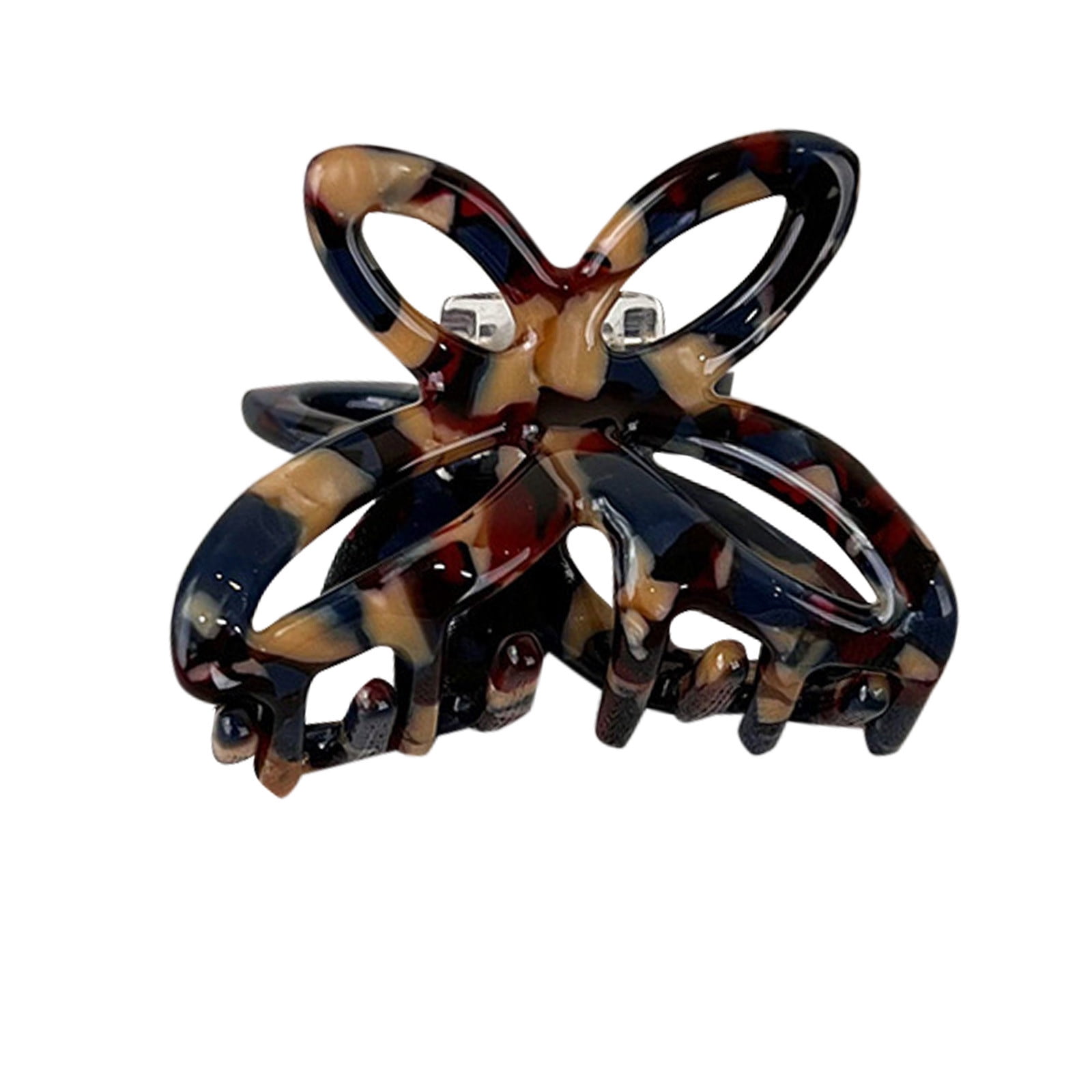 Colorful Acetic Butterfly Hair Clip Elegant Hollowed Out Design For