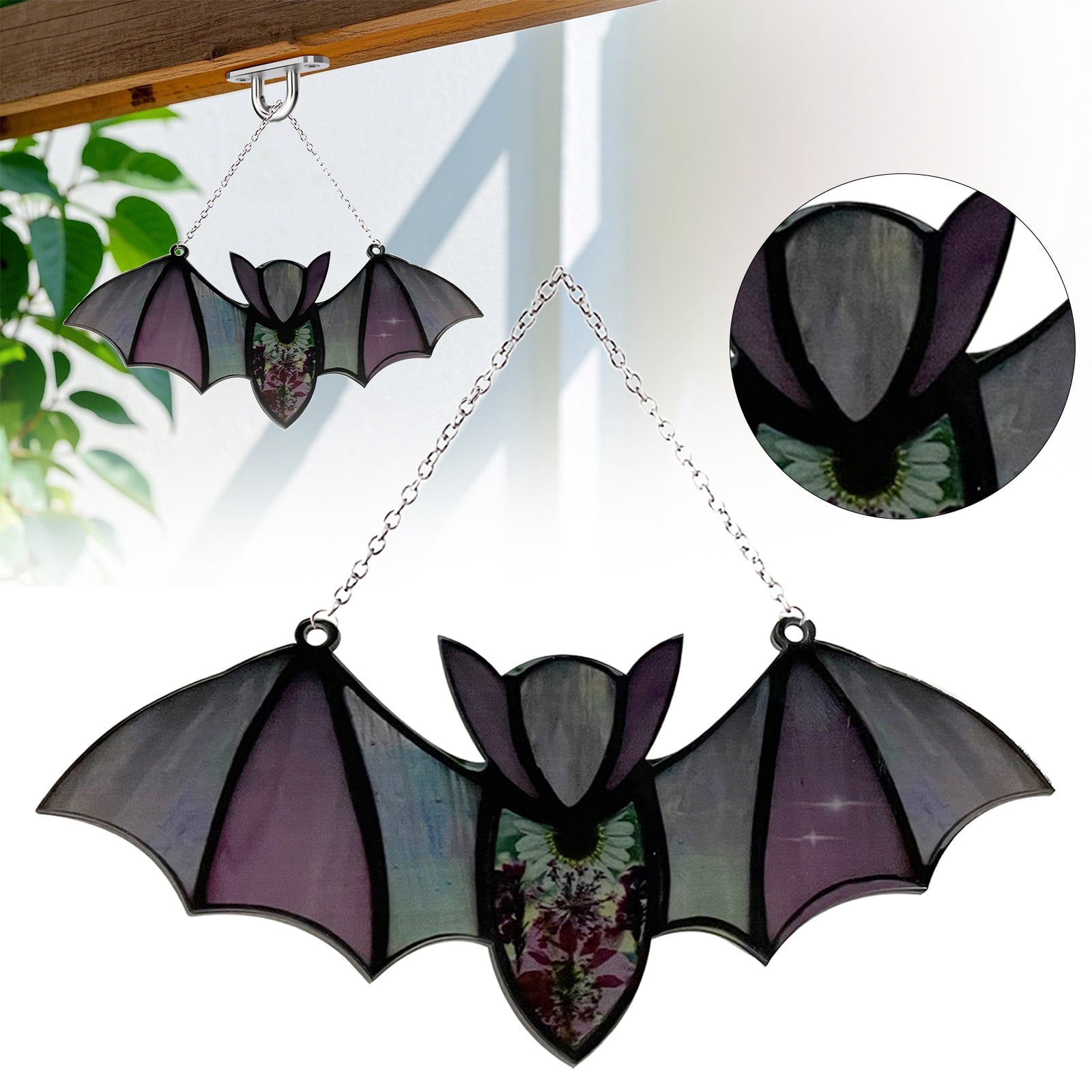 Colorful Acrylic Bat Decoration Window Hanging Suncatcher, Hanging ...