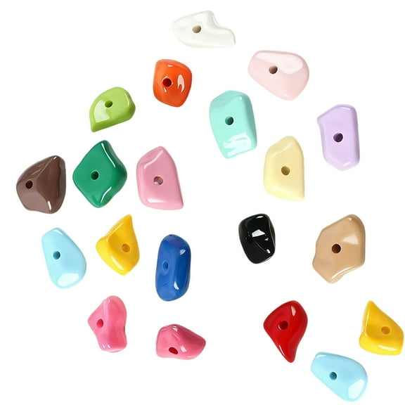 Colorful Acrylic Climbing Rock for Reptiles Random Gravels Mix Safe Nontoxic Easyly to Clean Pet Habitat Decoration