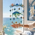 thumbnail image 1 of Colorful Acrylic Dolphin Wind Chime Hanging Ornament,30in,Clear Ring Tone Wall Window Pendant, Nautical Style Decor for Home Courtyard Balcony and Unique Holiday Gift Selection, 1 of 8