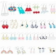 thumbnail image 1 of Colorful Acrylic Earing Hooks Cute Summer Earrings Lollipop Flower Ear for Women Funny Drop Dangle Earring Blue Bear Cloud Ears Hooks for Women Summer Gifts Colorful, 1 of 9