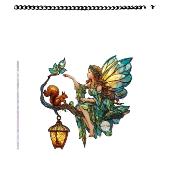 Colorful Acrylic Elf Display Art Piece, Christmas Fantasy Decor For Shelf And Desk, Whimsical Figure