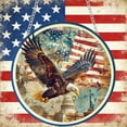 thumbnail image 1 of Colorful Acrylic Free Bird Window Hanging with American Flag Design, Sunlight Catcher Patriotic Hanging Ornament for Windows, Doors and Indoor Decor on Independence Day and National Holidays, 1 of 6