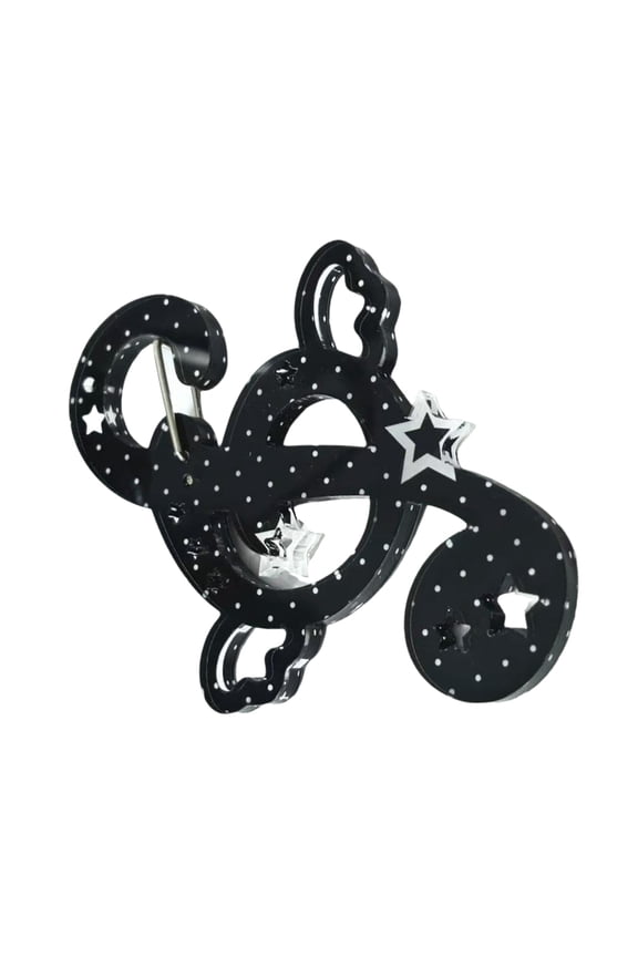 Colorful Acrylic Keychain with Ears and Musical Notes Carabiner Key Holder Stylish Backpack Carabiner Decoration