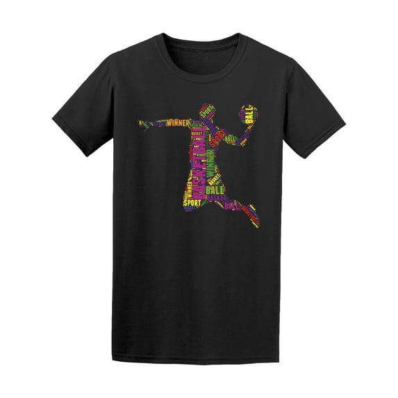 Colorful Active Basketball Player Tee Men's -Image by Shutterstock