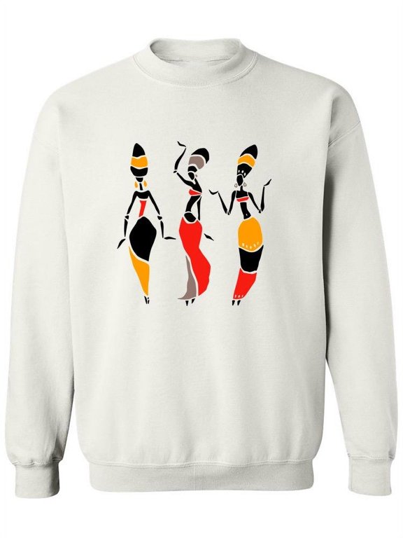 Colorful Afro-american Women Sweatshirt Women -Image by Shutterstock, Female x-Large