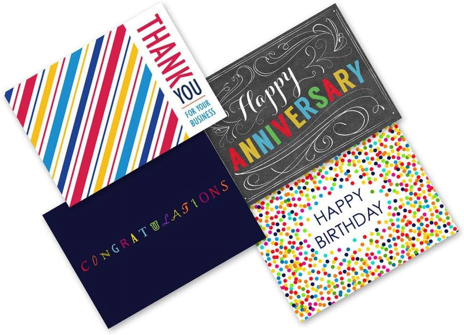 Colorful All Occasion Greeting Cards Assortment Pack 40 Cards With