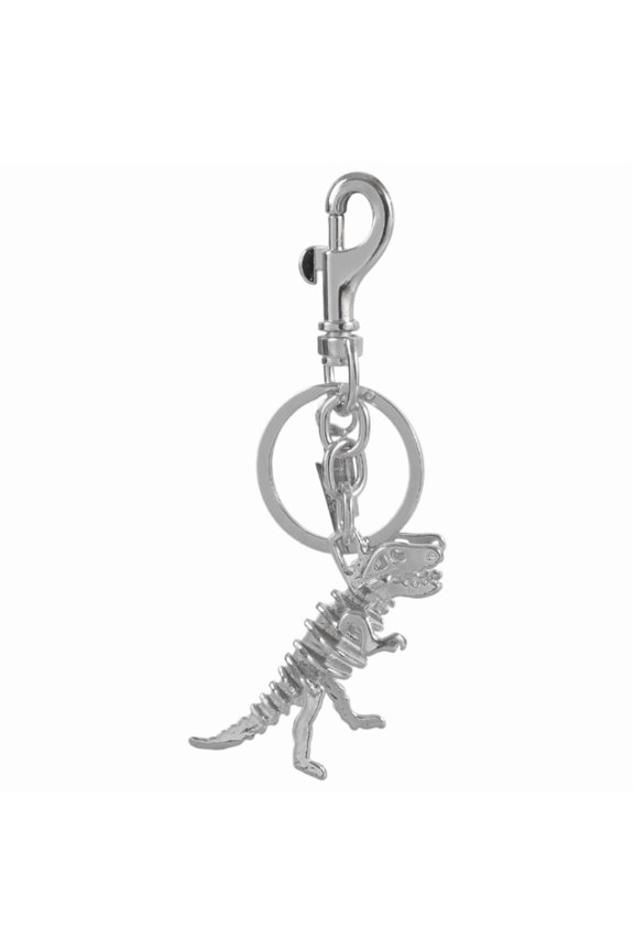Colorful Alloy Dinosaur Bone Keyring Eye Catching Metal Keychain Accessory Fashionable Bag Charm Ornament for Students