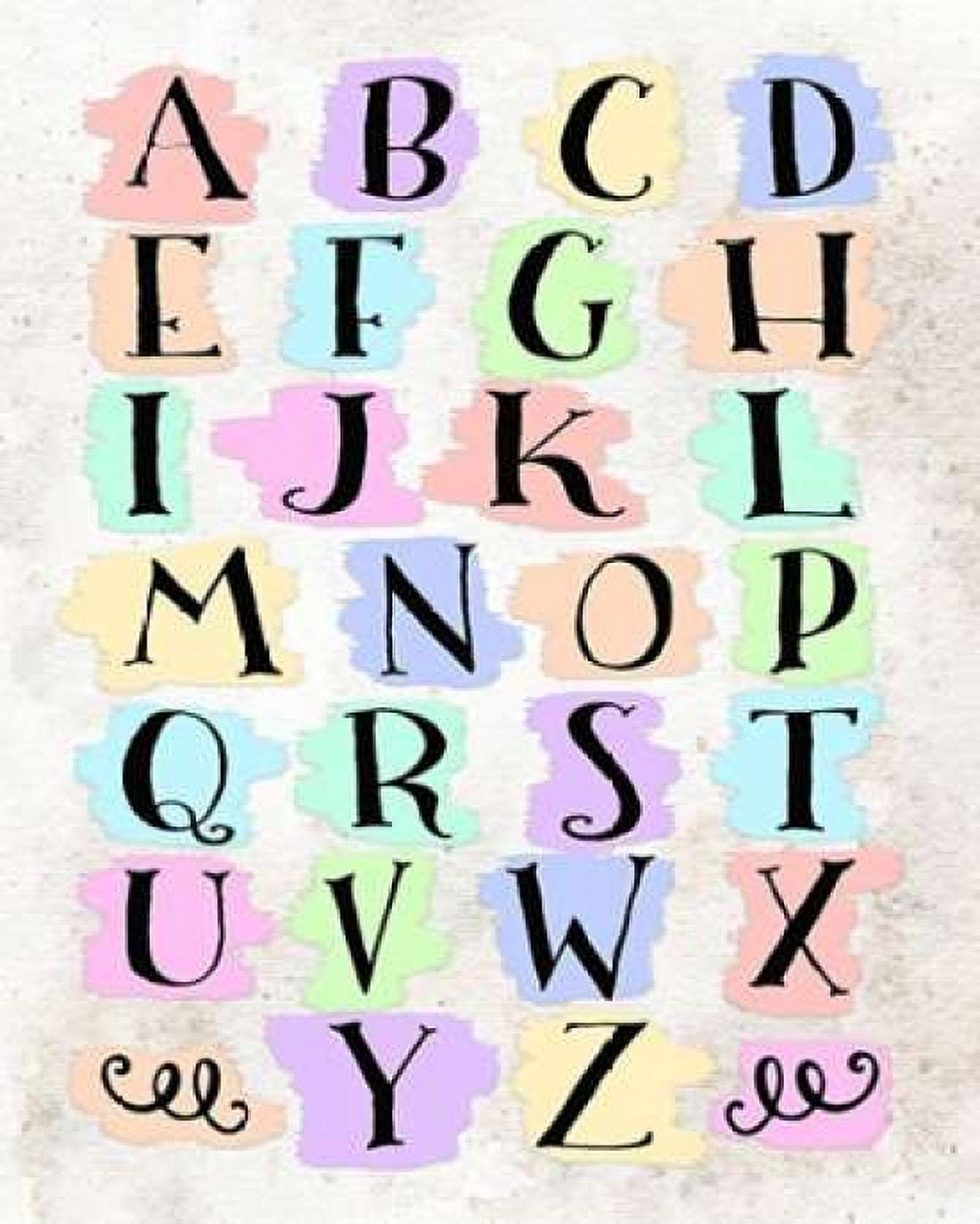 Colorful Alphabet Canvas Art - Tara Moss (24 x 30)