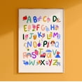 thumbnail image 1 of Colorful Alphabet Educational Nursery Playroom Wall Picture, Unframed Paper Poster 16x20in, 1 of 4