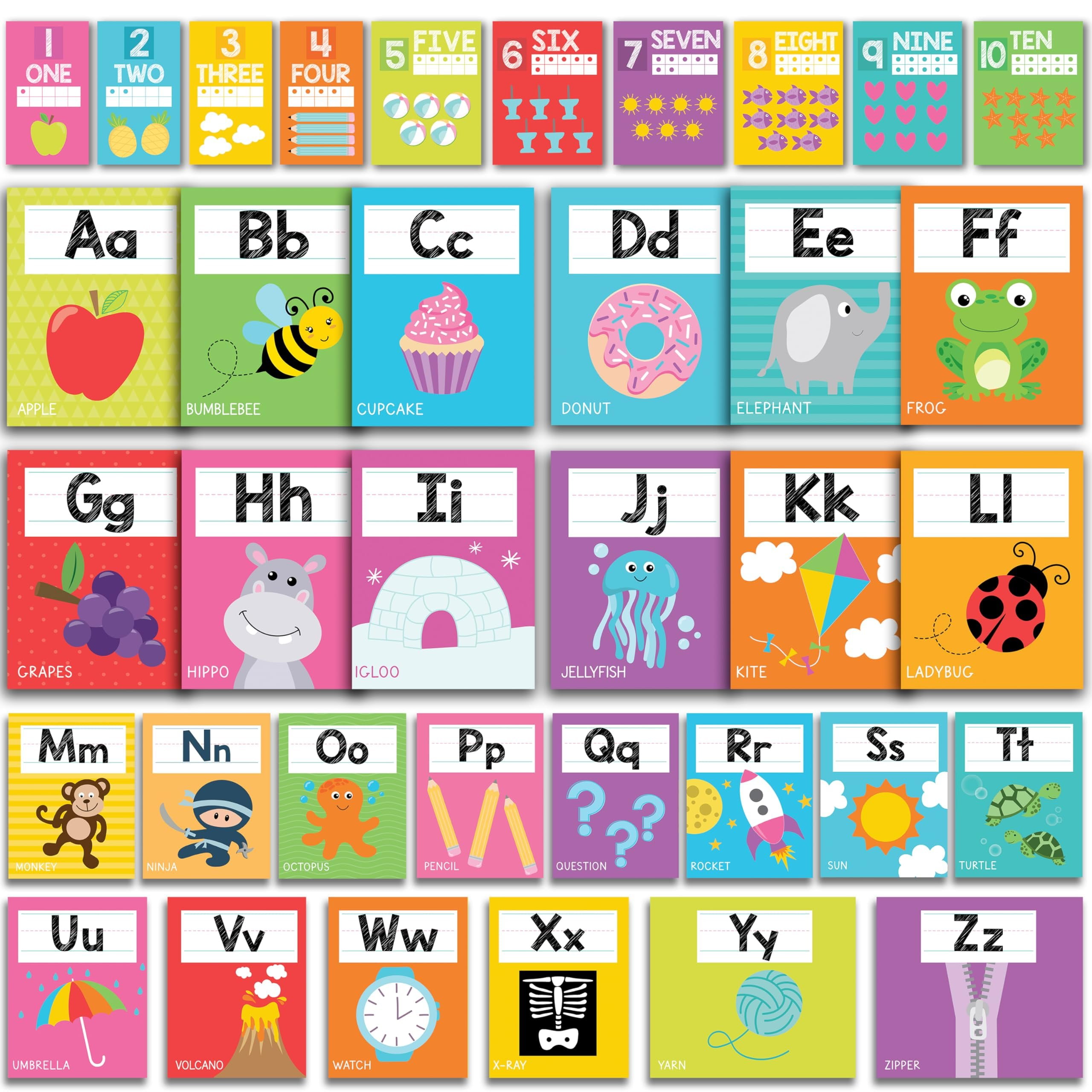 Colorful Alphabet For Classroom Wall Line Alphabet Letters For