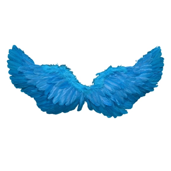 Colorful Angel Feather Wings with Elastic Shoulder Straps, Decorative Angel Wings, Accessory Photography Prop for Christmas, Halloween, Carnival, Stage Performance & Holiday Party Dress-Up
