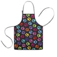 thumbnail image 1 of Colorful Animal Footprints Kids Aprons for Girls and Boys,Adjustable Neck Strap Toddler Aprons for Kids Cooking Baking, 1 of 7