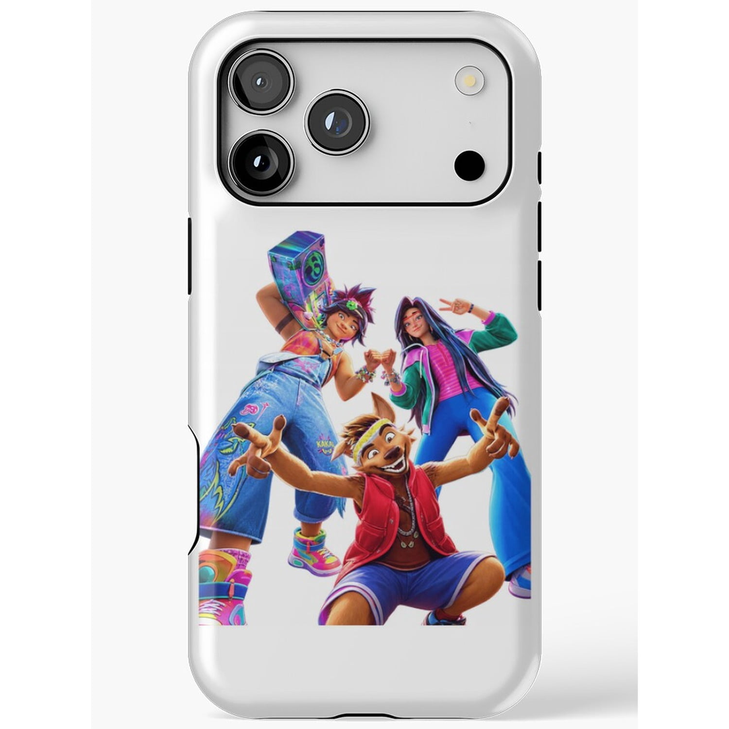 Colorful Animated Dance Crew and Boombox Tough Case for Apple iPhone ...