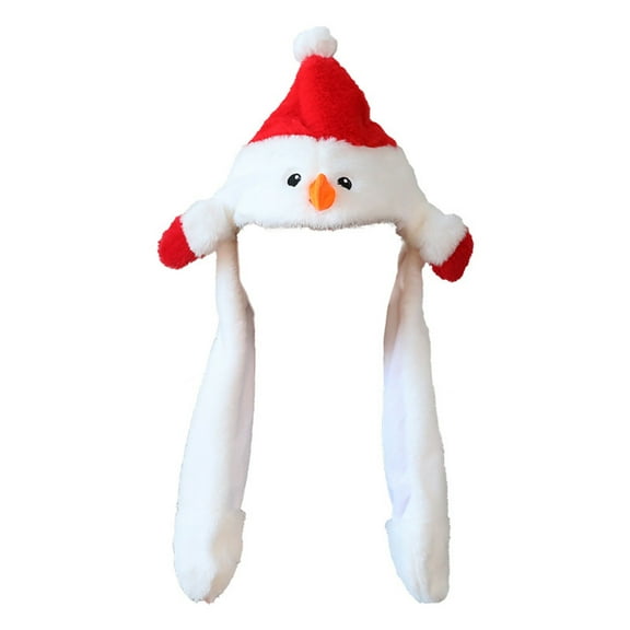 Colorful Animated Inflatable Christmas Hat With Santa Pattern, Fun Holiday Party Hat For Kids & Adults, Warm & Comfortable, Perfect Christmas Gift