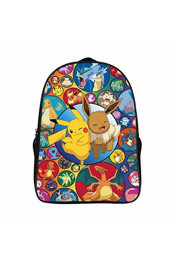 Colorful Anime Cartoon Backpack - Lightweight Water-Resistant Daypack with Breathable Straps - Large Capacity Casual Bag for Daily Travel, Hobbies & Young Adventurers