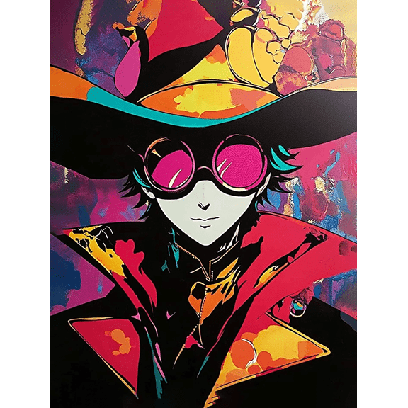 Colorful Anime Character Decorative Painting/Canvas Art Suitable for Decorating Living Room Bedroom Office Study Dining Room Kitchen and Hallway.