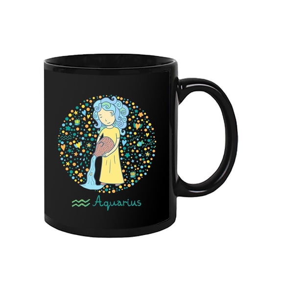 Colorful Aquarius Sign Mug  -Image by Shutterstock,