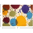 thumbnail image 1 of Colorful Area Rug, 5'x7' Classroom Rug for Kids, Paint Splash Washable Rugs for Playroom, Non-Slip Rainbow Nursery Rugs Soft Living Room Carpet for Bedroom Dining Room Kids Room, 1 of 7