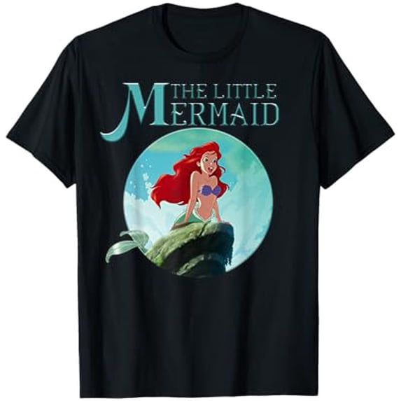 Colorful Ariel Splash Graphic T-Shirt for Fans of Underwater Adventures