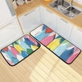 thumbnail image 1 of Colorful Arrow Abstract Kitchen Mat Set of 2 Cushioned Non Slip Rugs for Bedroom Floor Runner Mats, 1 of 7