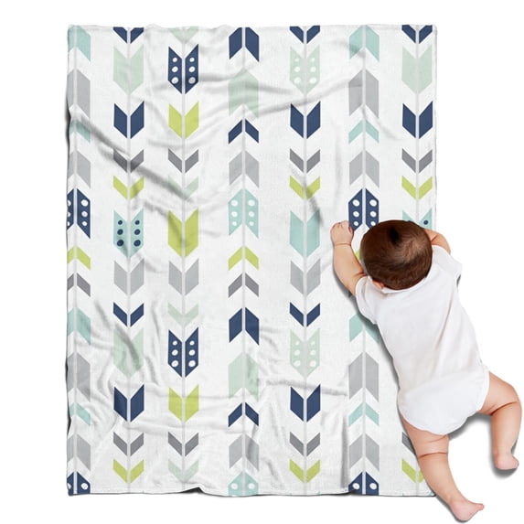 Colorful Arrow Pattern Blanket,Comfortable Soft Flannel Throw Blanket,All Season,Warm Lightweight Blankets for Sofa Bed Couch Living Room Chair,30"x40"