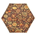 thumbnail image 1 of Colorful Art Flowers Pattern Folding Umbrella UV50+ Waterproof Sun Protection Auto Open Close Compact Fiberglass Frame, 1 of 8