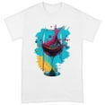 thumbnail image 1 of Colorful Art Heavy Cotton T-Shirt - Graffiti Tee Shirt - Themed T-Shirt, 1 of 5