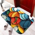 thumbnail image 1 of Colorful Art Pattern 147 Non-Slip Memory Foam Bath Rug: Absorbent, Quick-Dry, Machine Washable, Soft & Comfortable - L, 1 of 7