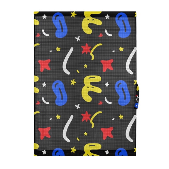 Colorful Art Pattern Design Door Curtain Blackout Thermal Insulated Door Side Curtain Panels Privacy 25x40in