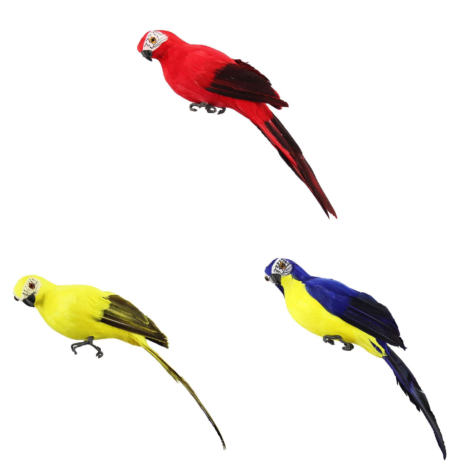 Colorful Artificial Birds Model Realistic Parrot Figure Decor for ...