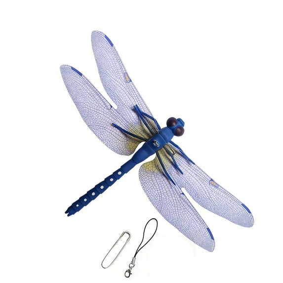 Colorful Artificial Dragonfly Hanging Ornament, Fake Mosquito Repellent Model Decor, Lifelike Insect Pendant for Outdoor Garden Yard Tree Patio Home Summer Festival Decoration