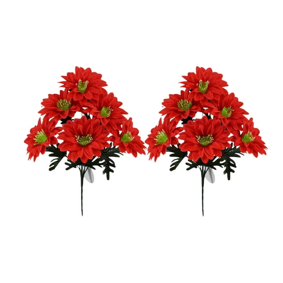 Colorful Artificial Peony Stems Two Bouquet Pack, Vibrant Silk Flowers for Home and Wedding Decor, Long Lasting Centerpiece Arrangement for Vase Display