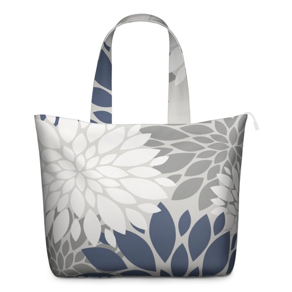 Colorful Artistic Tote for Women, Boho Chic Vintage Travel Duffel with Abstract Floral Patterns, Lightweight Gym Weekender Bag