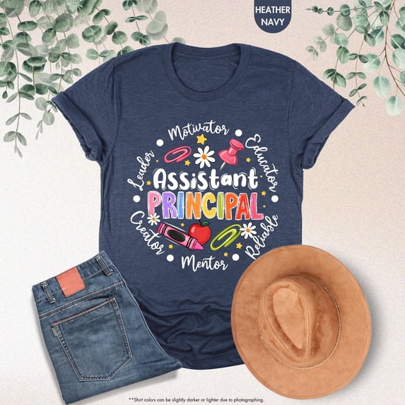 Colorful Assistant Principal T-Shirt - Perfect Back To School Gift for Teacher Appreciation